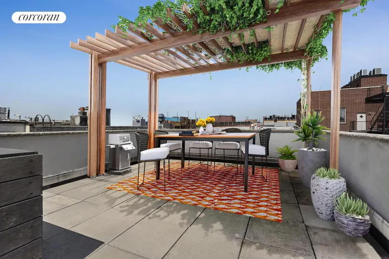 New York City Real Estate | View 349 16th Street, 5 | Massive Private Outdoor space with three Exposures | View 10