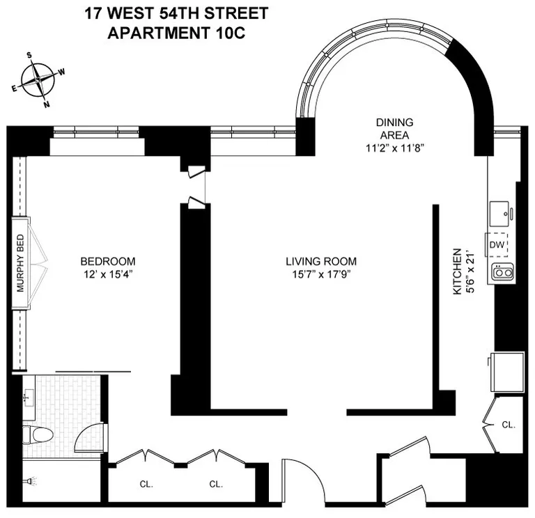 17 West 54th Street, 10C | floorplan | View 9