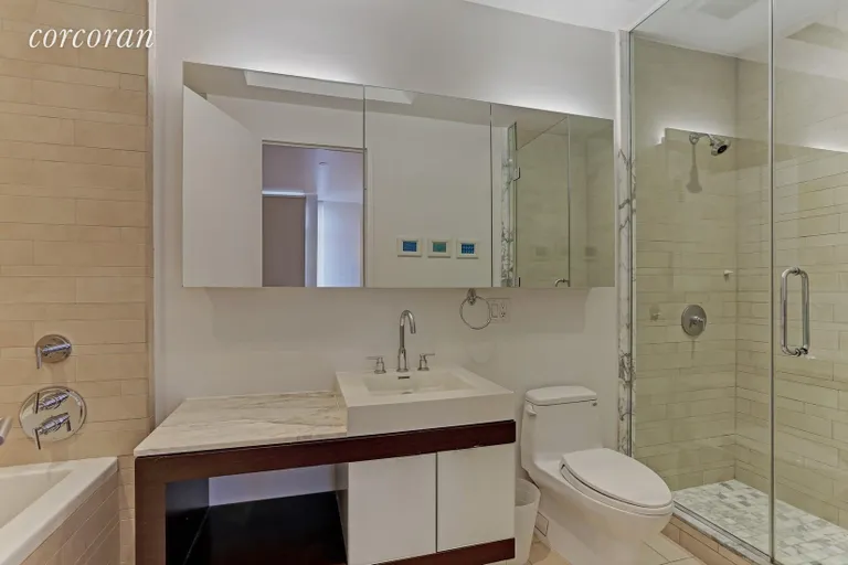 New York City Real Estate | View 20 Bayard Street, 12B | Master Bathroom | View 5