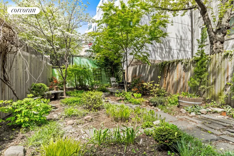 New York City Real Estate | View 75 Willoughby Avenue, 1 | Landscaped Private Garden | View 3