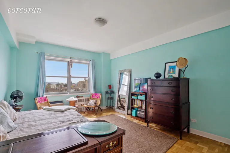 New York City Real Estate | View 10 Plaza Street East, 9b | Spacious bedroom big enough to fit a king bed | View 2
