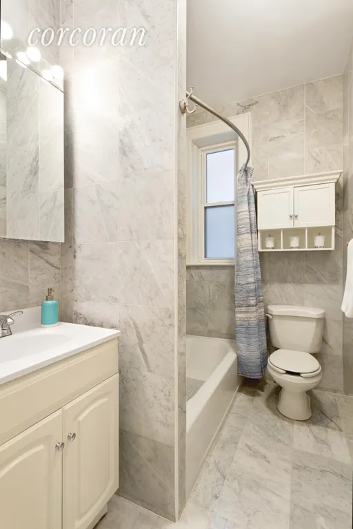 New York City Real Estate | View 530 1st Street, 2 | Renovated marble bathroom | View 8
