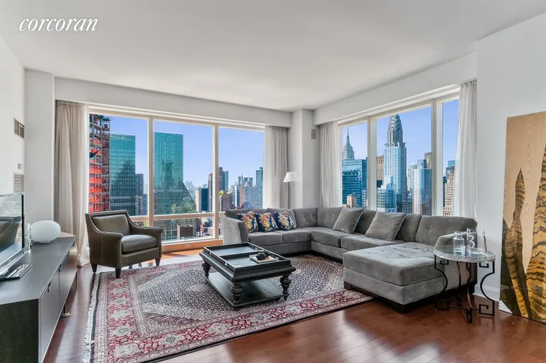 New York City Real Estate | View 845 United Nations Plaza, 44C | Living Room | View 2