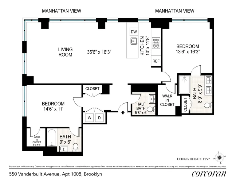550 Vanderbilt Avenue, 1008 | floorplan | View 9