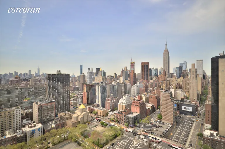 New York City Real Estate | View 330 East 38th Street, 35O | Mind-blowing views all the way to Lower Manhattan! | View 6