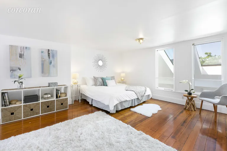 New York City Real Estate | View 9 Garden Place, 2 | Master bedroom on the third floor | View 13