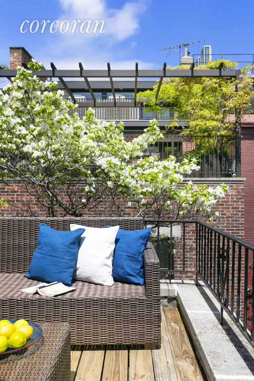 New York City Real Estate | View 9 Garden Place, 2 | Private terrace with lovely views | View 10
