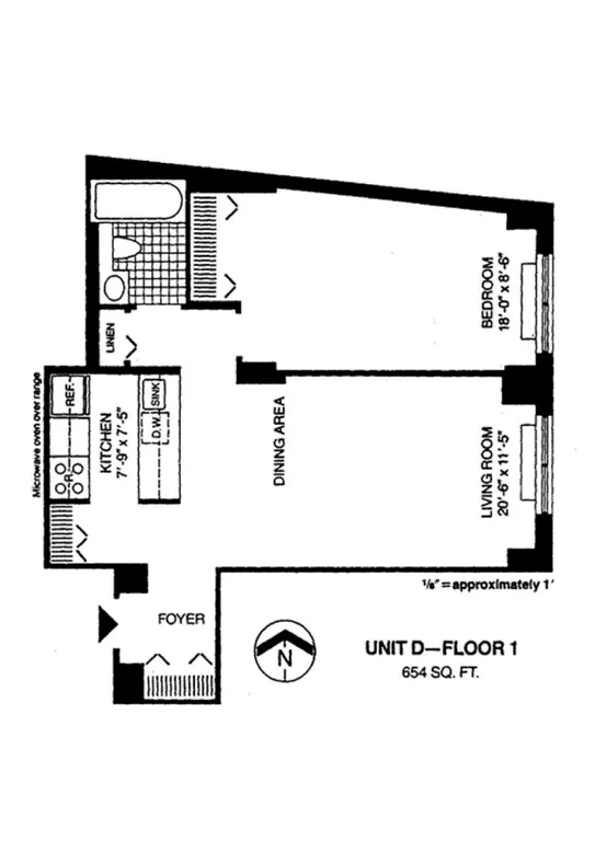 377 Rector Place, 1D | floorplan | View 8