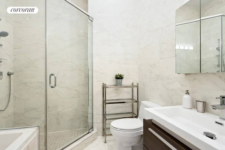 New York City Real Estate | View 379 Prospect Avenue, 3C | Spa-like master bath w/shower and deep soaking tub | View 7