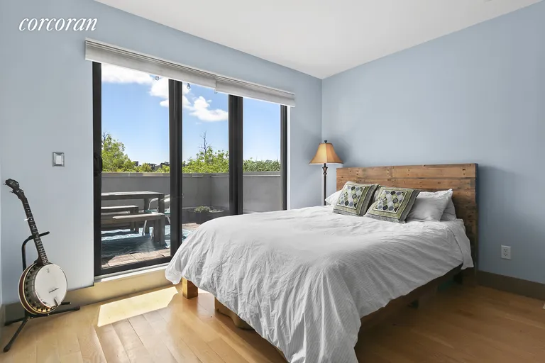 New York City Real Estate | View 167 Madison Street, C | Master Bedroom with en suite bath and terrace | View 3