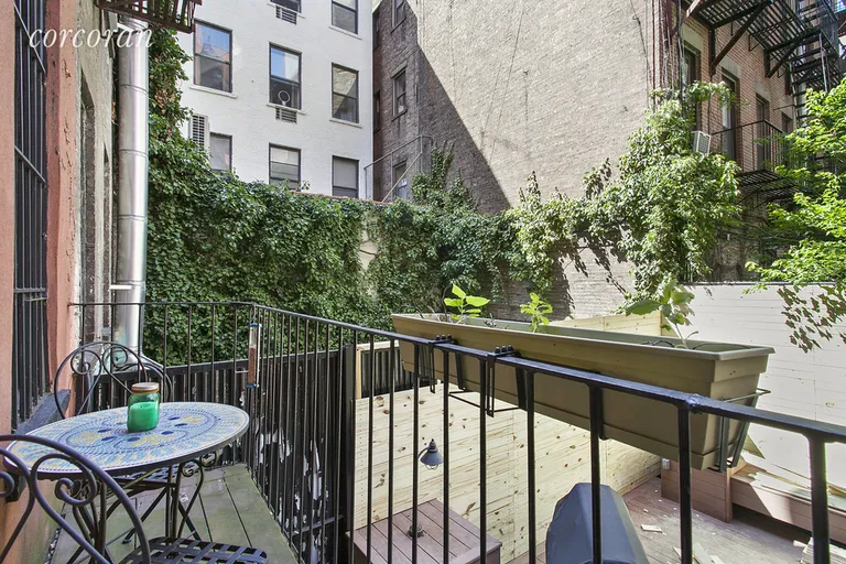 New York City Real Estate | View 463 West 49th Street, 1 FL | Lovely balcony. | View 2