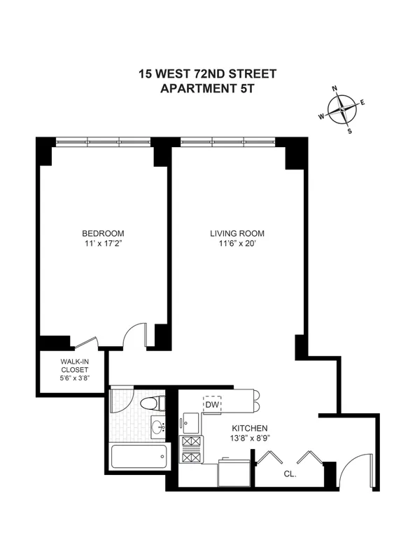 15 West 72Nd Street, 5T | floorplan | View 8