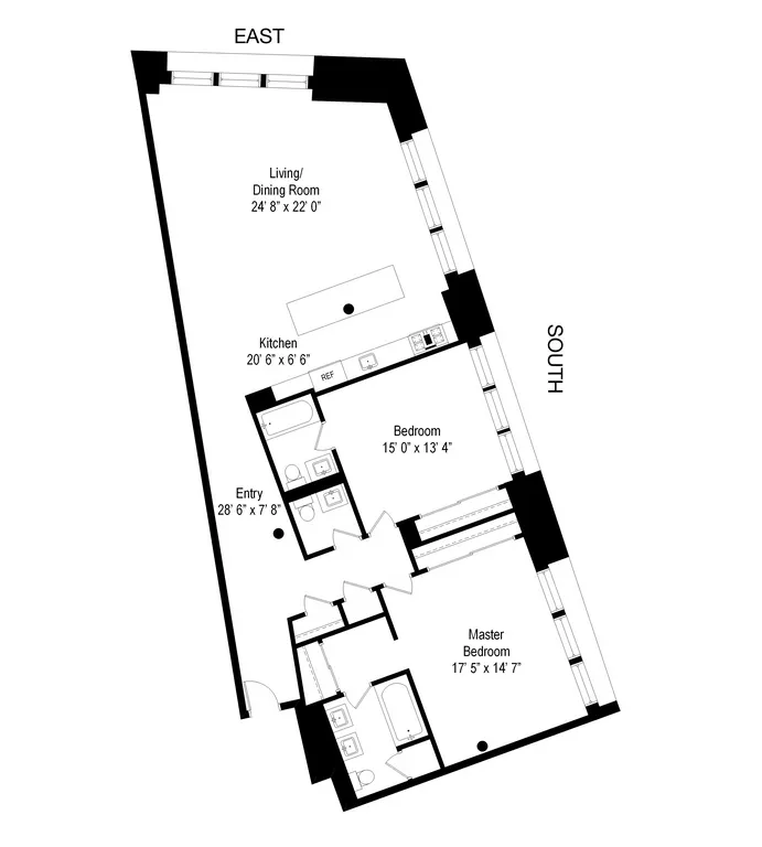 21 Astor Place, 6D | floorplan | View 4