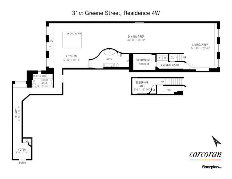 31 1/2 Greene Street, 4 | floorplan | View 7