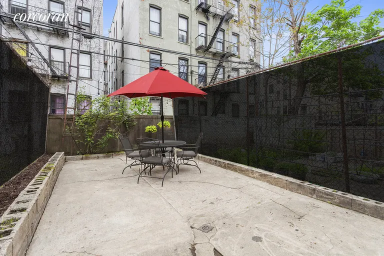 New York City Real Estate | View 552 50th Street | With privacy screens.  | View 7