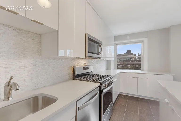 New York City Real Estate | View 80 La Salle Street, 16G | Remodeled Kitchen | View 4