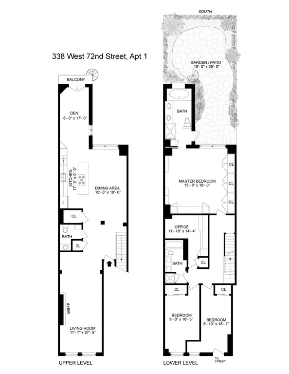 338 West 72nd Street, 1 | floorplan | View 8