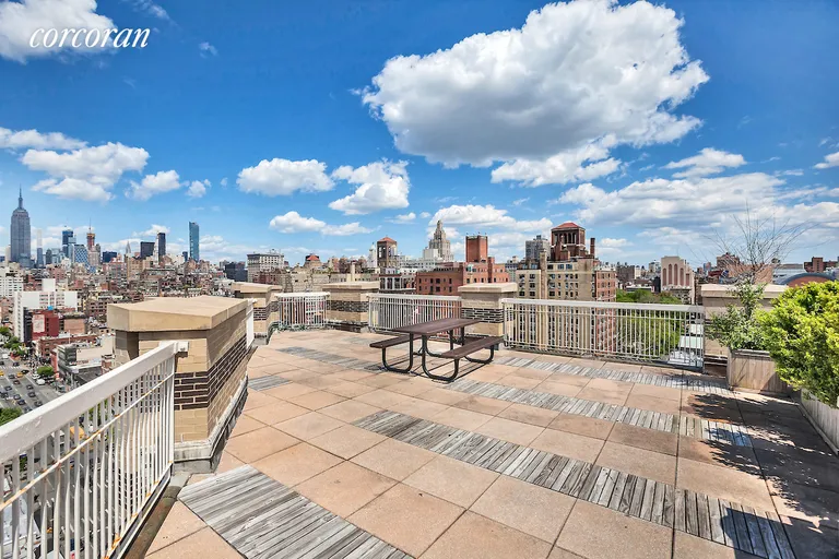 New York City Real Estate | View 2 Cornelia Street, 1004-05 | Common roof deck | View 9