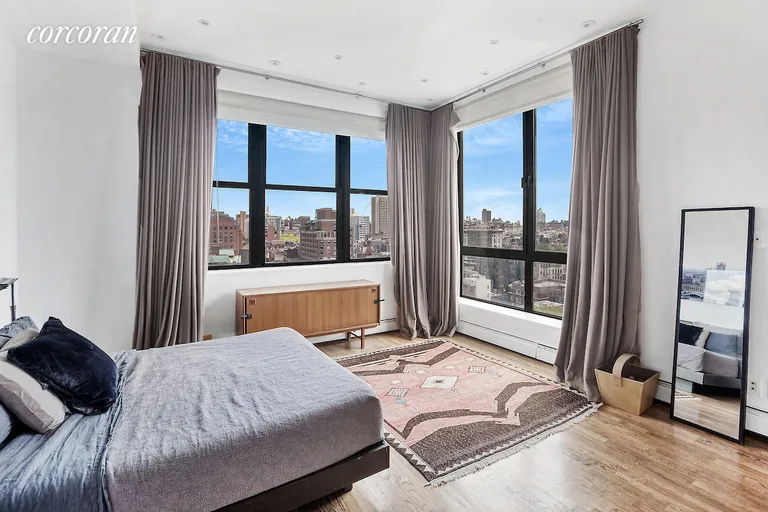 New York City Real Estate | View 2 Cornelia Street, 1004-05 | Master bedroom suite with double exposure  | View 5