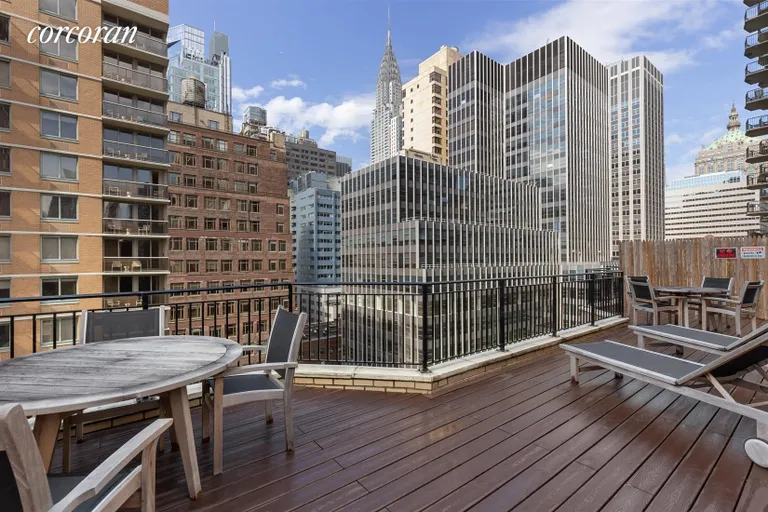 New York City Real Estate | View 225 East 46th Street, 6A | Roof deck | View 5