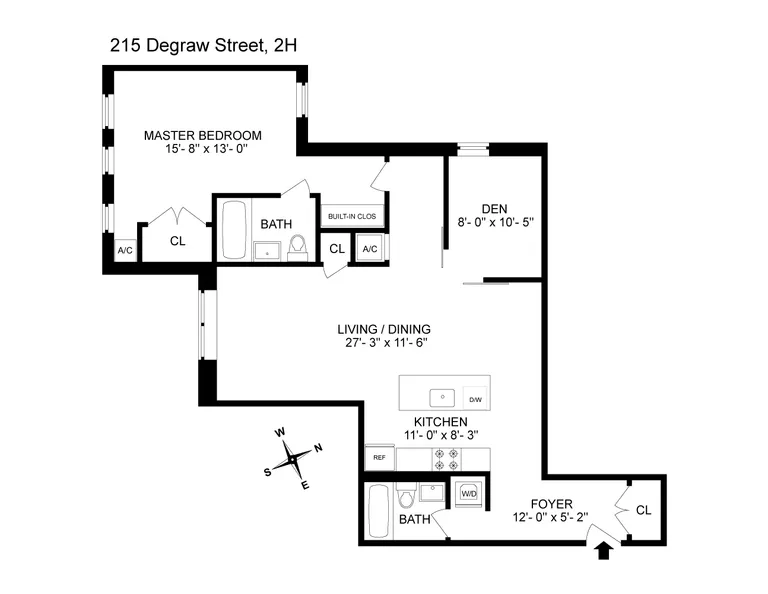 58 Strong Place, 2H | floorplan | View 9