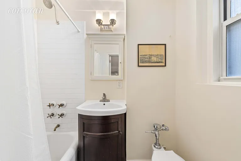 New York City Real Estate | View 70 Remsen Street, 5J | Windowed bathroom | View 5