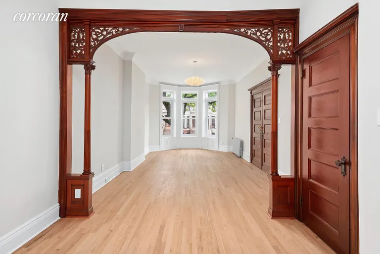 New York City Real Estate | View 215 Brooklyn Avenue, 1 | Largest Bedroom with Stunning Detail | View 7