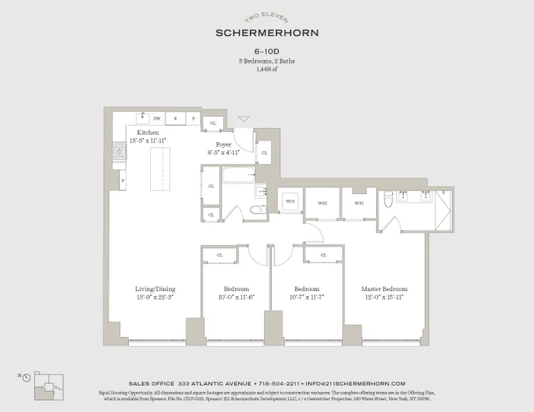 211 Schermerhorn Street, 7D | floorplan | View 11