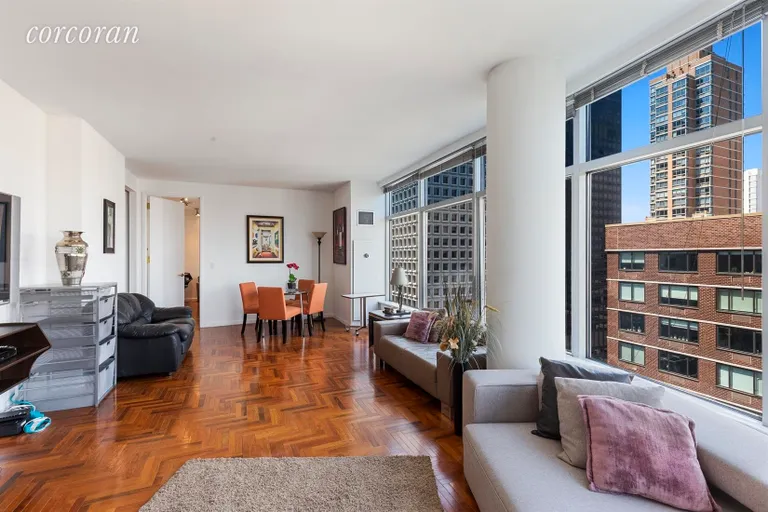 New York City Real Estate | View 250 East 54th Street, 28B | Living Room / Dining Room | View 2