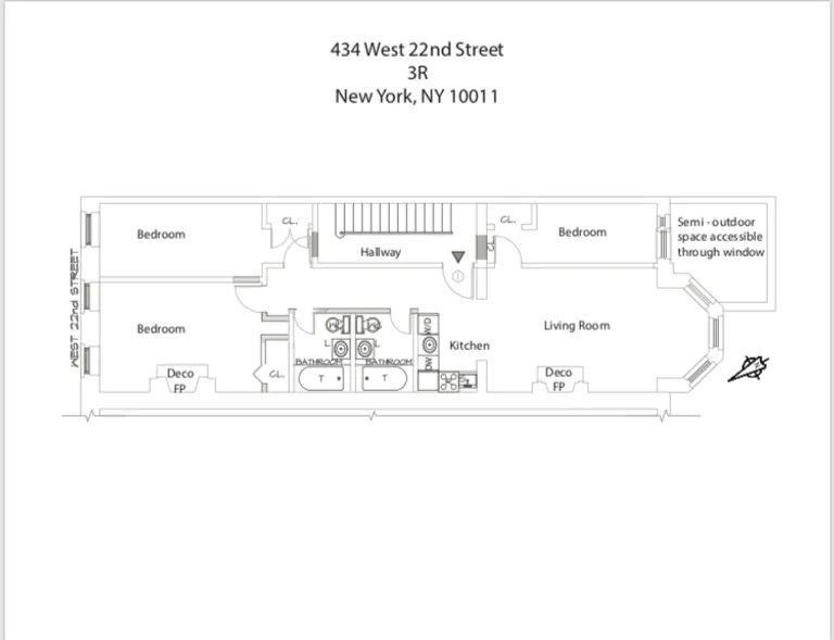 434 West 22nd Street, 3R | floorplan | View 8