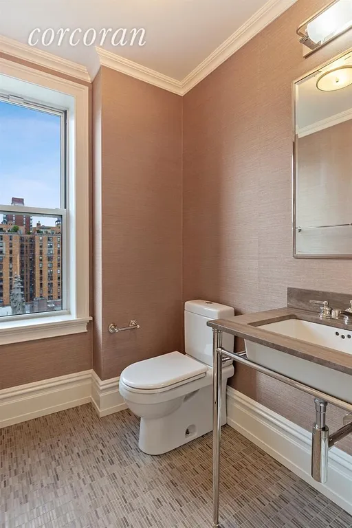 New York City Real Estate | View 165 West 91st Street, 14G | Windowed half bath with open views | View 6
