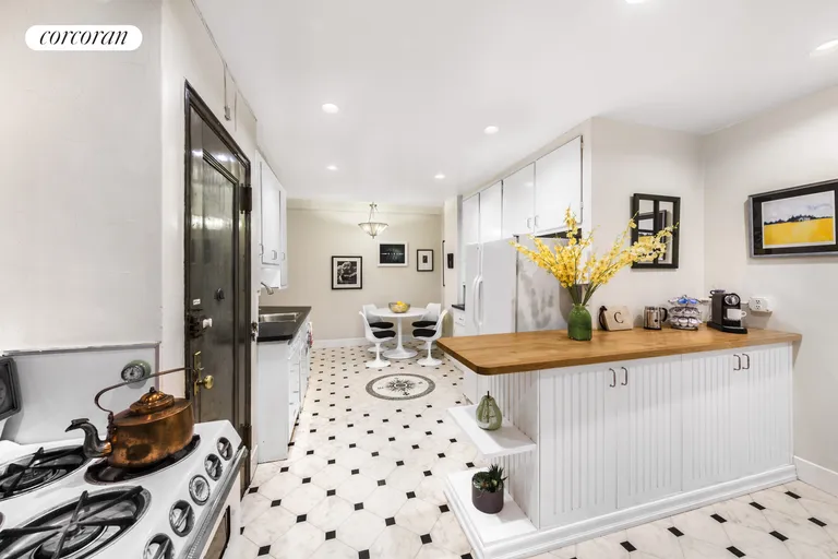 New York City Real Estate | View 322 Central Park West, 3B | Ample Eat-in Kitchen with Butler's Pantry | View 9