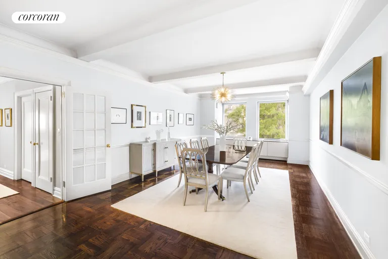 New York City Real Estate | View 322 Central Park West, 3B | Formal Dining Room with Flexible Options | View 3
