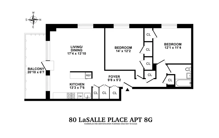 80 La Salle Street, 8G | floorplan | View 11
