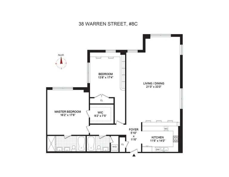 38 Warren Street, 8C | floorplan | View 21