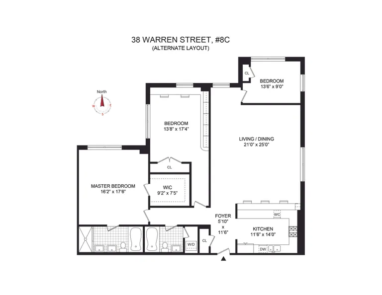38 Warren Street, 8C | floorplan | View 22