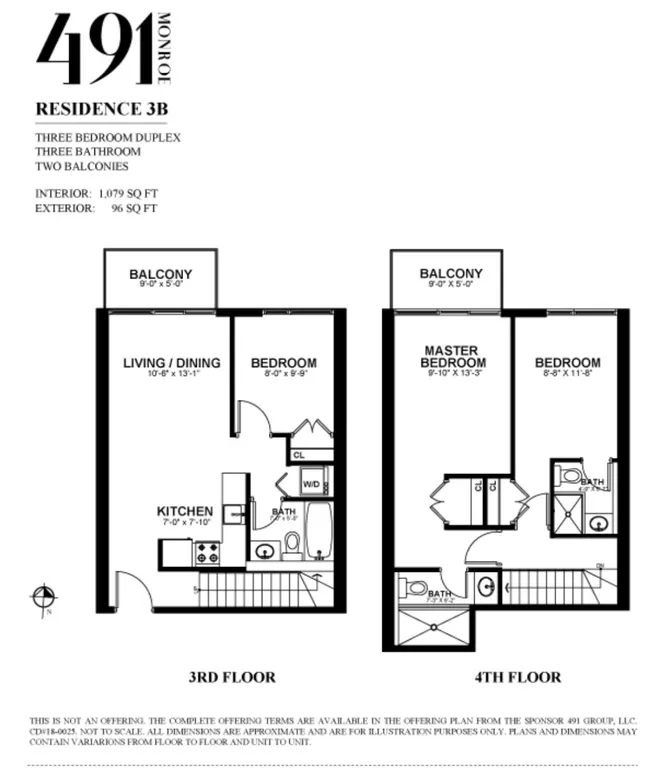 491 Monroe Street, 3B | floorplan | View 6