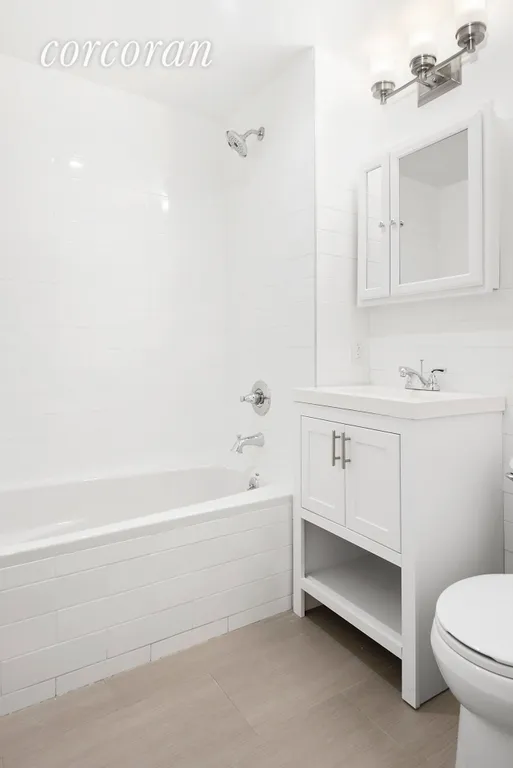 New York City Real Estate | View 684 Decatur Street, 2 | Full tub and medicine cabinet! | View 6
