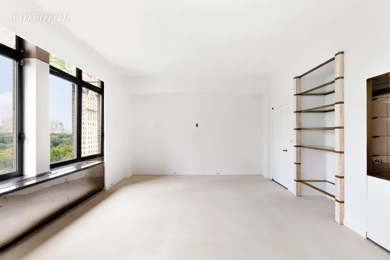 New York City Real Estate | View 795 Fifth Avenue, 1105-11 | Current White Box Condition // Den Library     | View 9