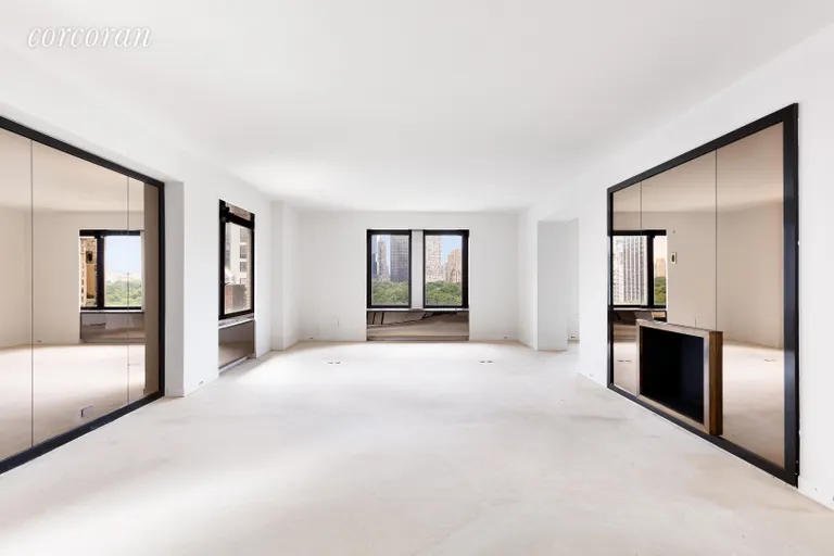 New York City Real Estate | View 795 Fifth Avenue, 1105-11 | Current White Box Condition // Living Room   | View 2
