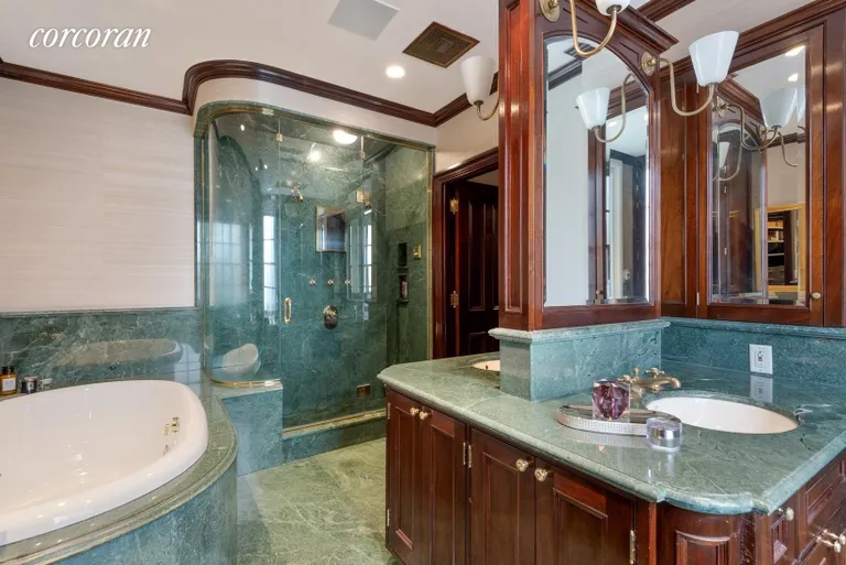 New York City Real Estate | View 35 East 68th Street, 3/4 | En Suite Master Bath with Tub and Shower | View 9