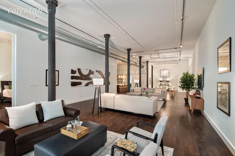 New York City Real Estate | View 137 Duane Street, 2EE | Alternate Angle of Massive Great Room | View 4