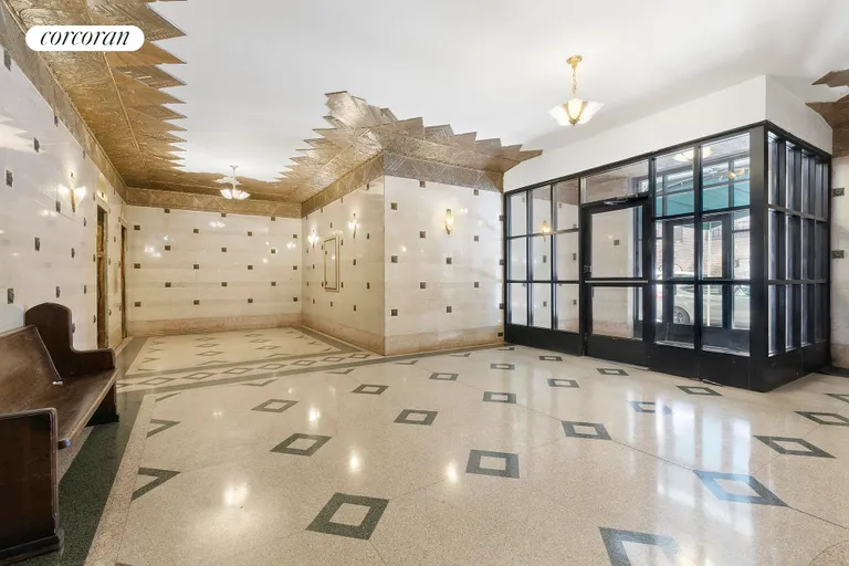 New York City Real Estate | View 141 East 3rd Street, 12D | Art Deco Lobby | View 9