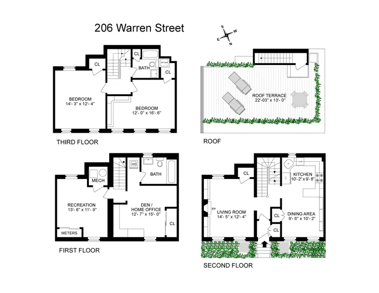 206 Warren Street | floorplan | View 10