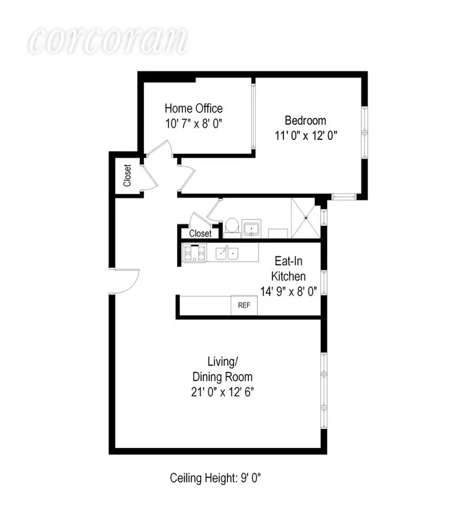 New York City Real Estate | View 515 Avenue I, 5E | Floor Plan | View 6