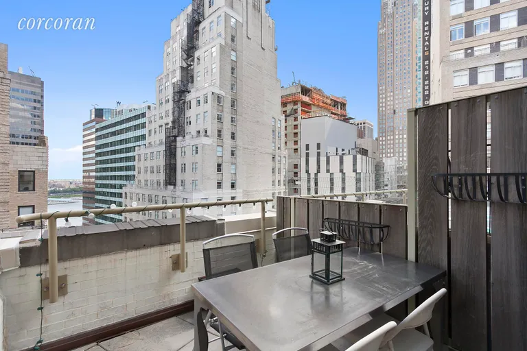New York City Real Estate | View 99 John Street, 2206 | Private Terrace | View 6