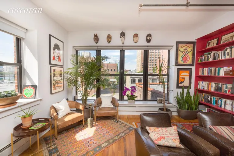 New York City Real Estate | View 37 South 3rd Street, 3N | Oversized WIndows in Living Area | View 2