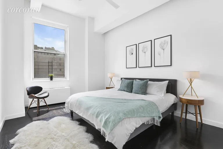 New York City Real Estate | View 96 Schermerhorn Street, 8D | Over-sized window in master bed | View 4