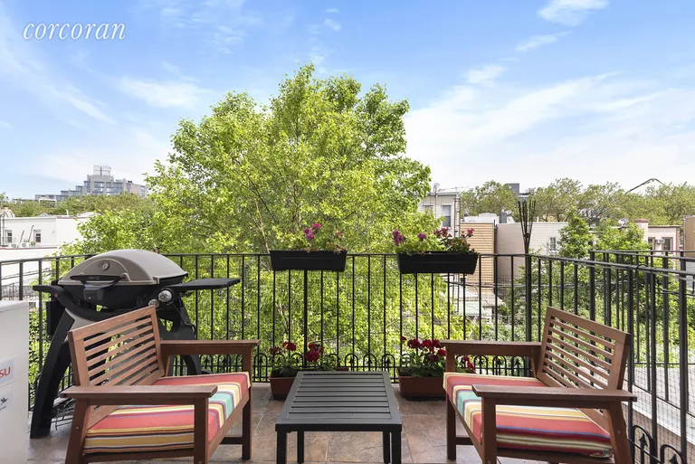 New York City Real Estate | View 37 Powers Street, 3B | Large private balcony with great views | View 3