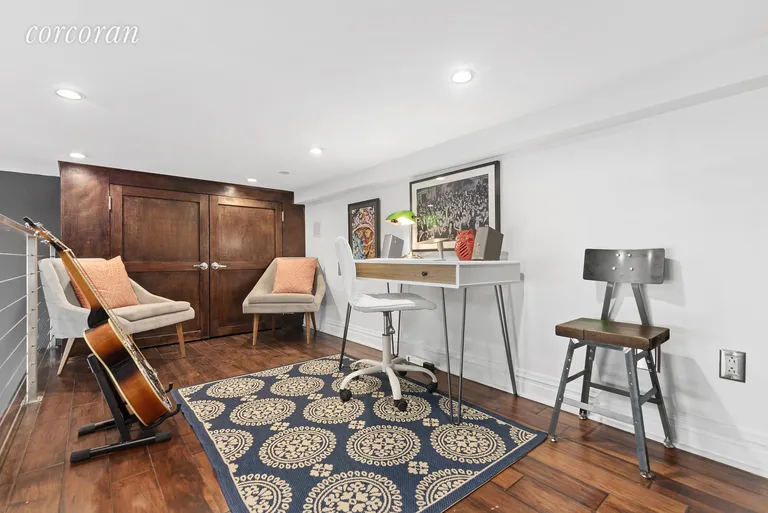 New York City Real Estate | View 37 Powers Street, 3B | Loft space above with comfy seating area | View 6